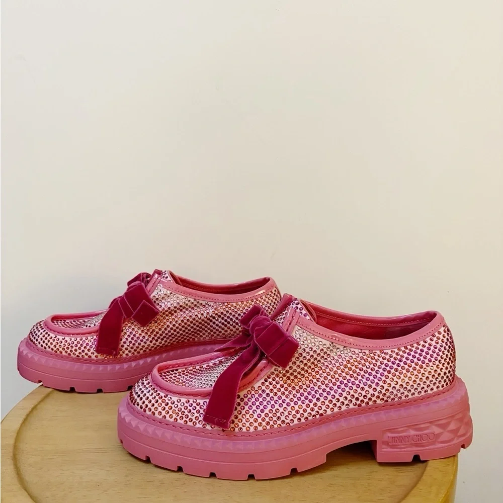 New Jimmy Choo x Super Sailor Moon Marlow Loafers Shoes